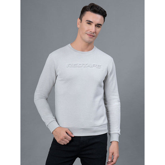 Red Tape Casual Embossed Sweatshirt for Men | Warm and Cozy | Comfortable with Stylish Design