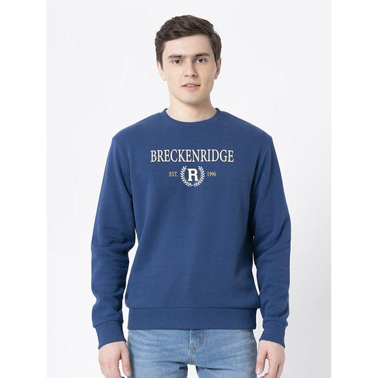 Red Tape Airforce Blue Casual Sweatshirt for Men | Stylish Graphic Print | Full Sleeve