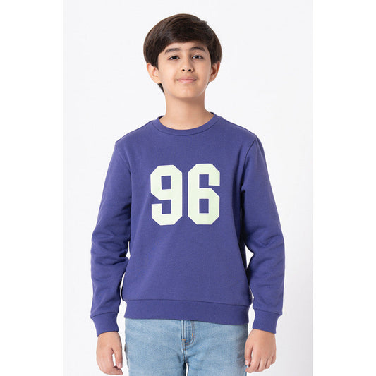 Red Tape Kids Unisex Purple Printed Sweatshirt