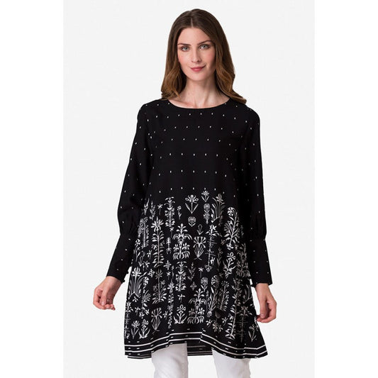 MODE by RedTape Women's Black Tunic