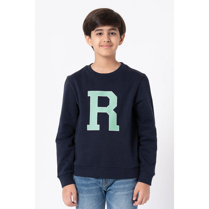 Red Tape Kids Unisex Navy Printed Sweatshirt