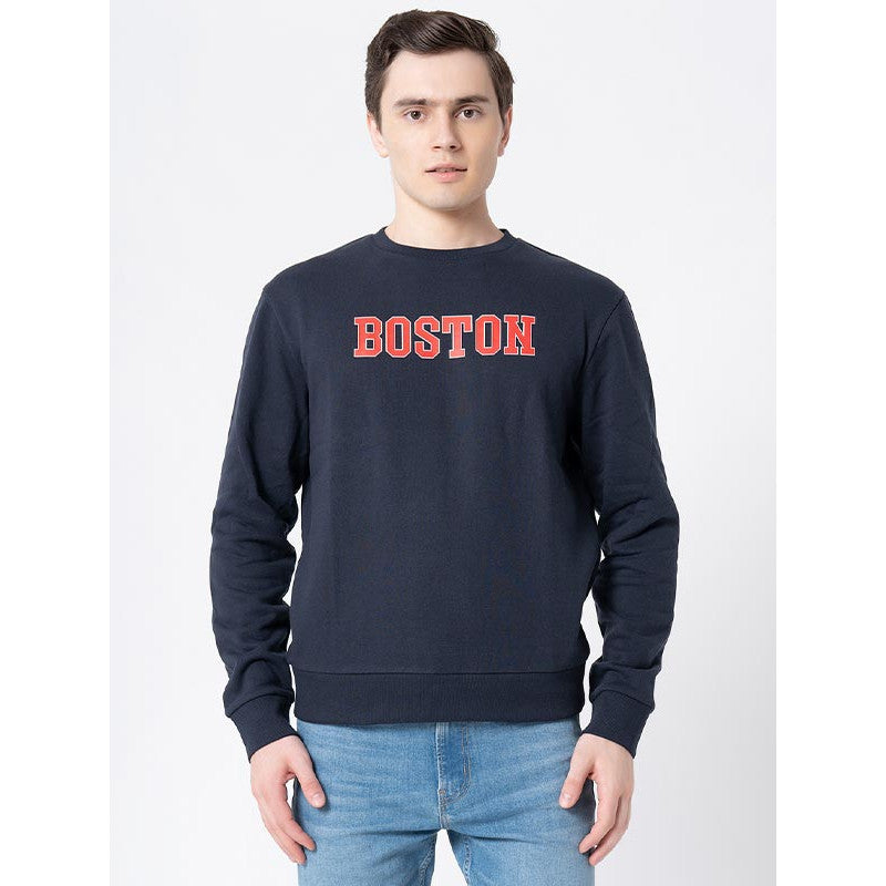 Red Tape Graphic Print Sweatshirt For Men | Comfortable With Stylish Design