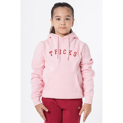 Red Tape Kids Unisex Light Pink Printed Hoodie