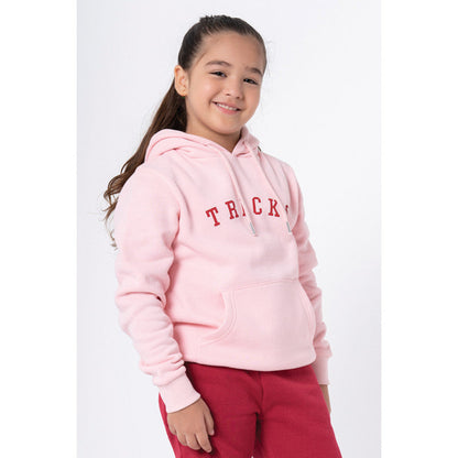 Red Tape Kids Unisex Light Pink Printed Hoodie