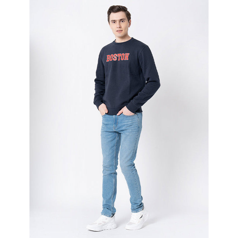 Red Tape Graphic Print Sweatshirt For Men | Comfortable With Stylish Design