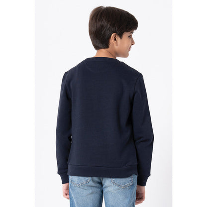 Red Tape Kids Unisex Navy Printed Sweatshirt