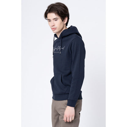 Red Tape Men's Navy Printed Hoodie