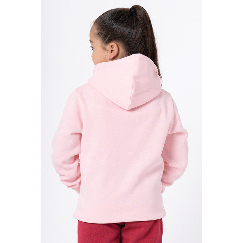 Red Tape Kids Unisex Light Pink Printed Hoodie