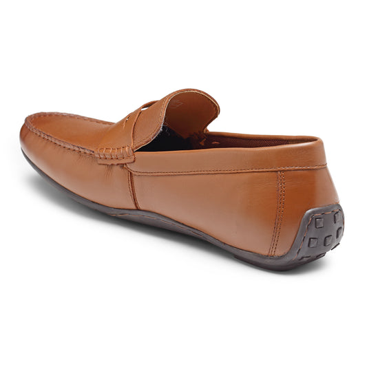 RedTape Men Tan Slip-On Dress Shoes