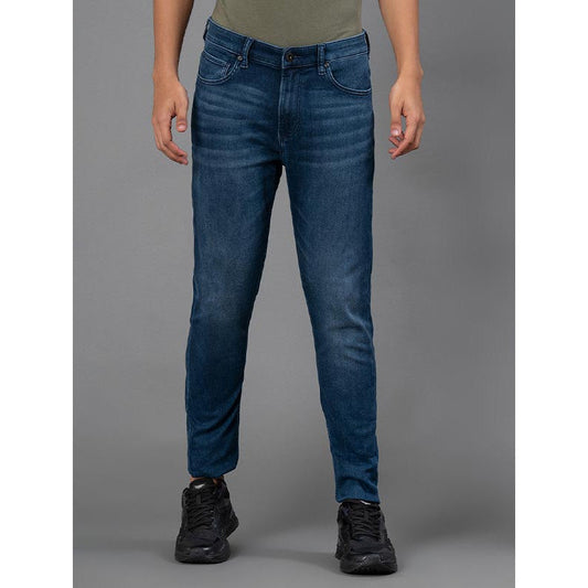 RedTape Knitted Jeans For Men | Blue | Comfortable & Breathable | Durable & Wrinkle Resistance | Relaxed Fit
