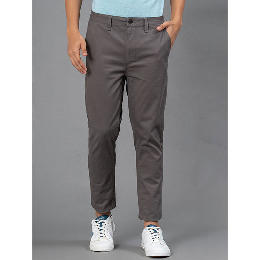 RedTape Casual Chinos For Men | Dark Grey | Solid Woven Chinos | Skinny |Comfortable & Breathable | Durable & Moisture Absorbent | Cotton Chinos For Men