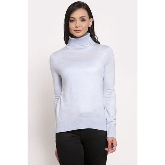 MODE by RedTape Women's Light Blue Sweater