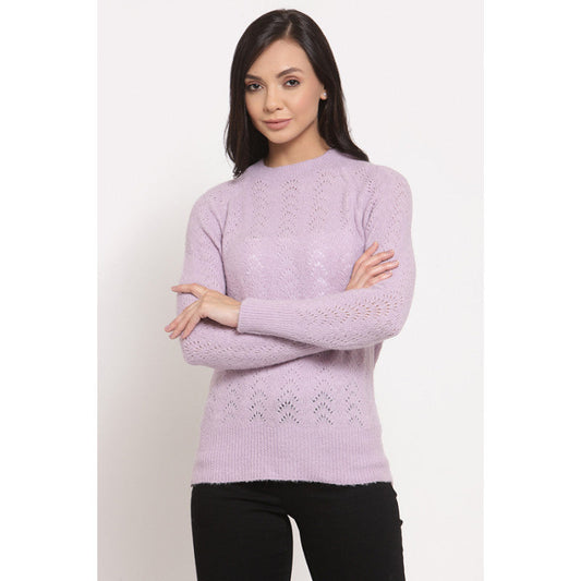 MODE by RedTape Women's Lilac Sweater