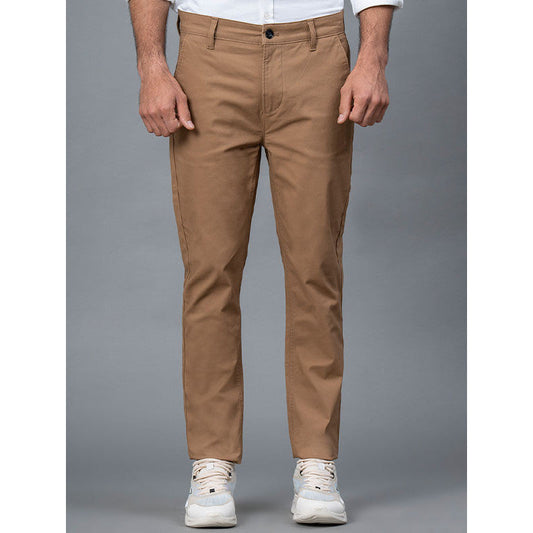 RedTape Casual Chinos for Men | Tan | Solid Woven Chinos | Skinny |Comfortable & Breathable | Durable & Moisture Absorbent | Cotton Chinos for Men