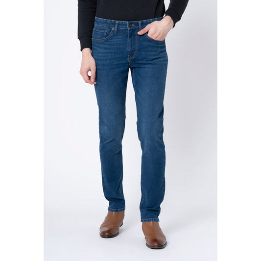 RedTape Mens Dark Blue Solid Skinny Jeans