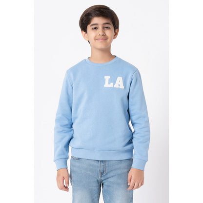 Red Tape Kids Unisex Slate Blue Embroidered Sweatshirt