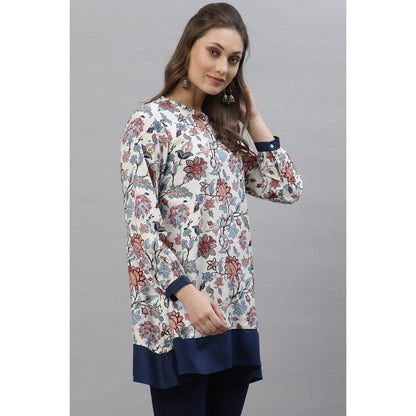 MODE by RedTape Women's Red Floral Print Tunic