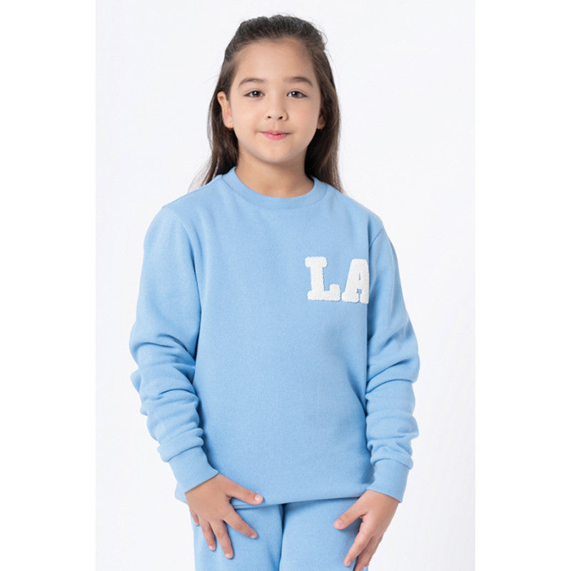 Red Tape Kids Unisex Slate Blue Embroidered Sweatshirt
