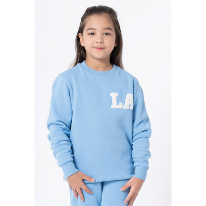 Red Tape Kids Unisex Slate Blue Embroidered Sweatshirt