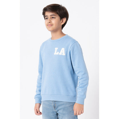 Red Tape Kids Unisex Slate Blue Embroidered Sweatshirt