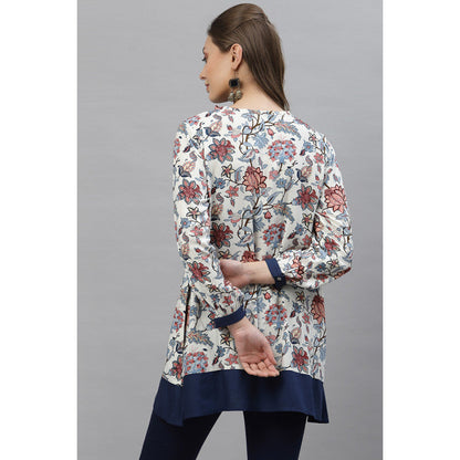 MODE by RedTape Women's Red Floral Print Tunic