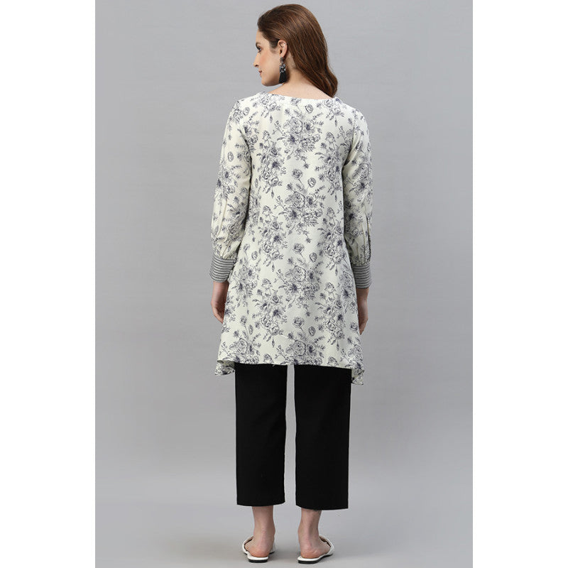 MODE by RedTape Women's Navy Printed Tunic