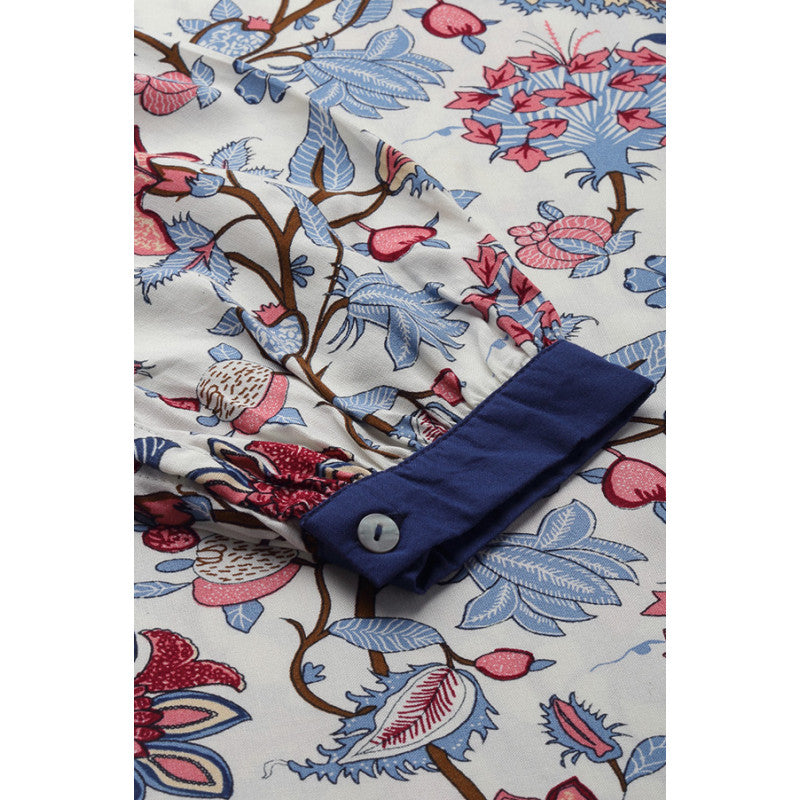 MODE by RedTape Women's Red Floral Print Tunic