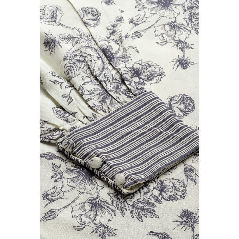 MODE by RedTape Women's Navy Printed Tunic