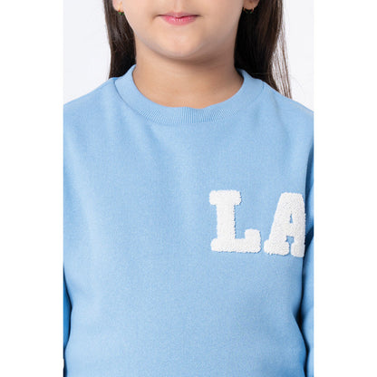 Red Tape Kids Unisex Slate Blue Embroidered Sweatshirt