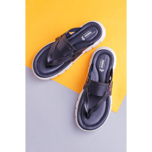 RedTape Men's Navy Thong Slippers