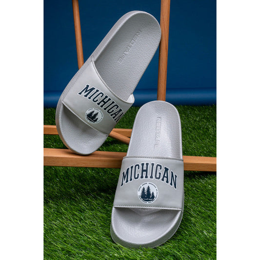 RedTape Men's Grey Sliders
