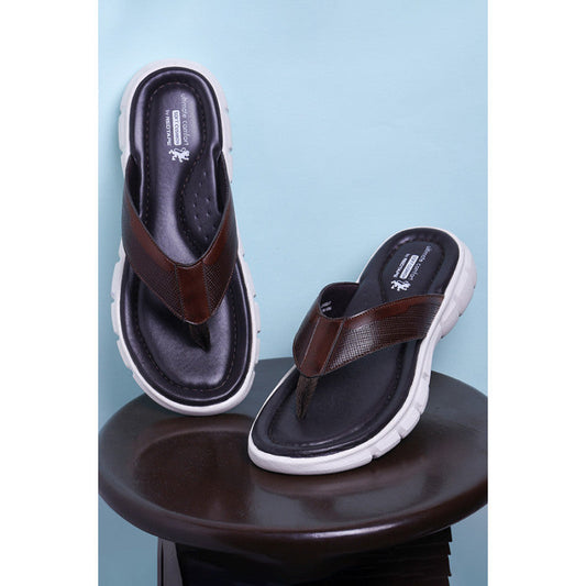 RedTape Men's Brown Thong Sandal
